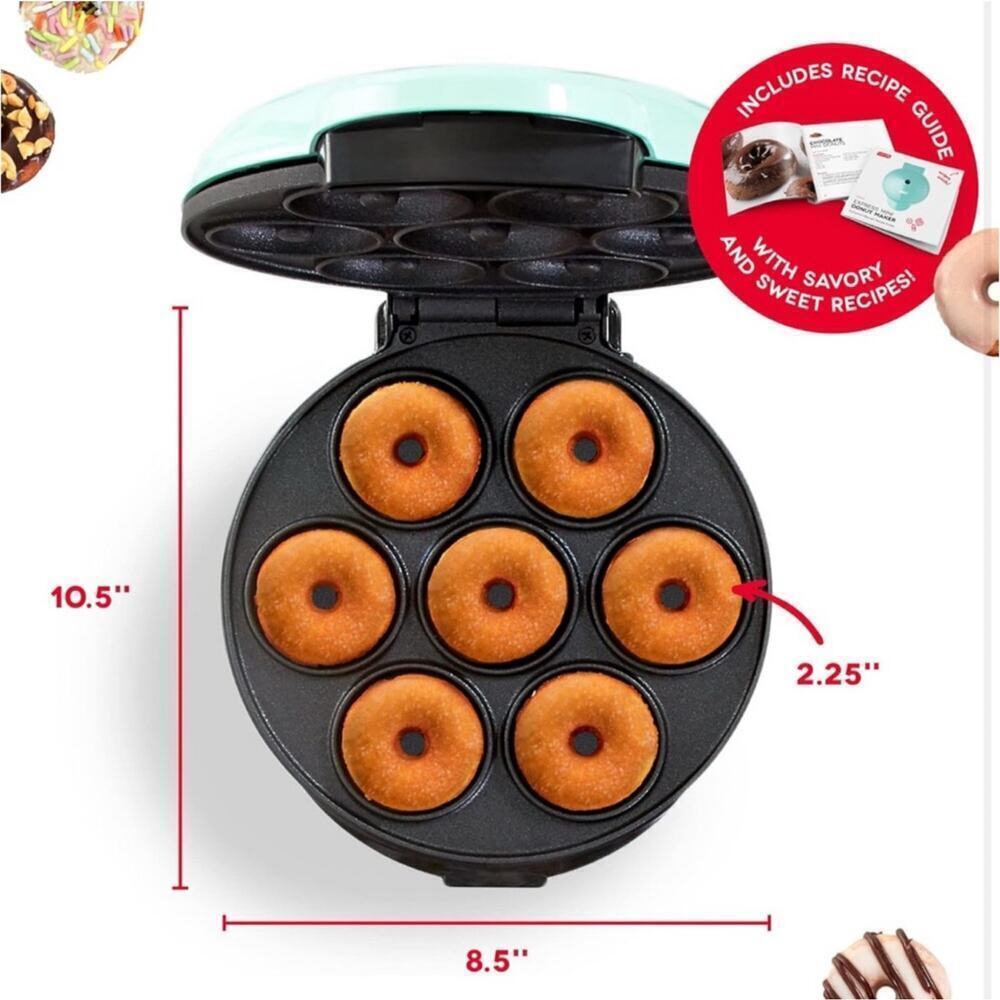 Dash Express Mini Donut Maker NEW IN BOX Donuts Baking Appliance - Picture 8 of 11